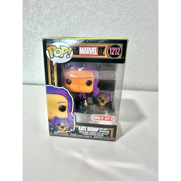 Funko Pop! Marvel - Kate Bishop with Lucky the Pizza Dog 1212 Only at Target - Picture 6 of 6
